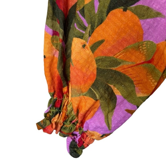 Farm Rio - NWT, Women’s ‘Mango Macaws’ Long-Sleeve Mini Dress in Lilac - Small - Picture 13 of 17